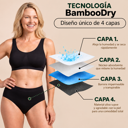 Pack 5 BambuSoft™| Calzón máxima absorción