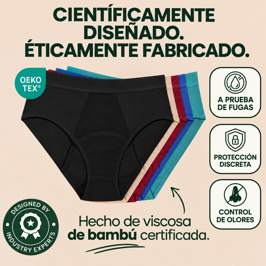 Pack 5 BambuSoft™| Calzón máxima absorción